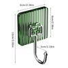 Acrylic Luxury Wall Hook Home Decor Strong Adhesive Bathroom Towel Rack No Punching Hanging Coat Hanger Door Back Key Bag Holder