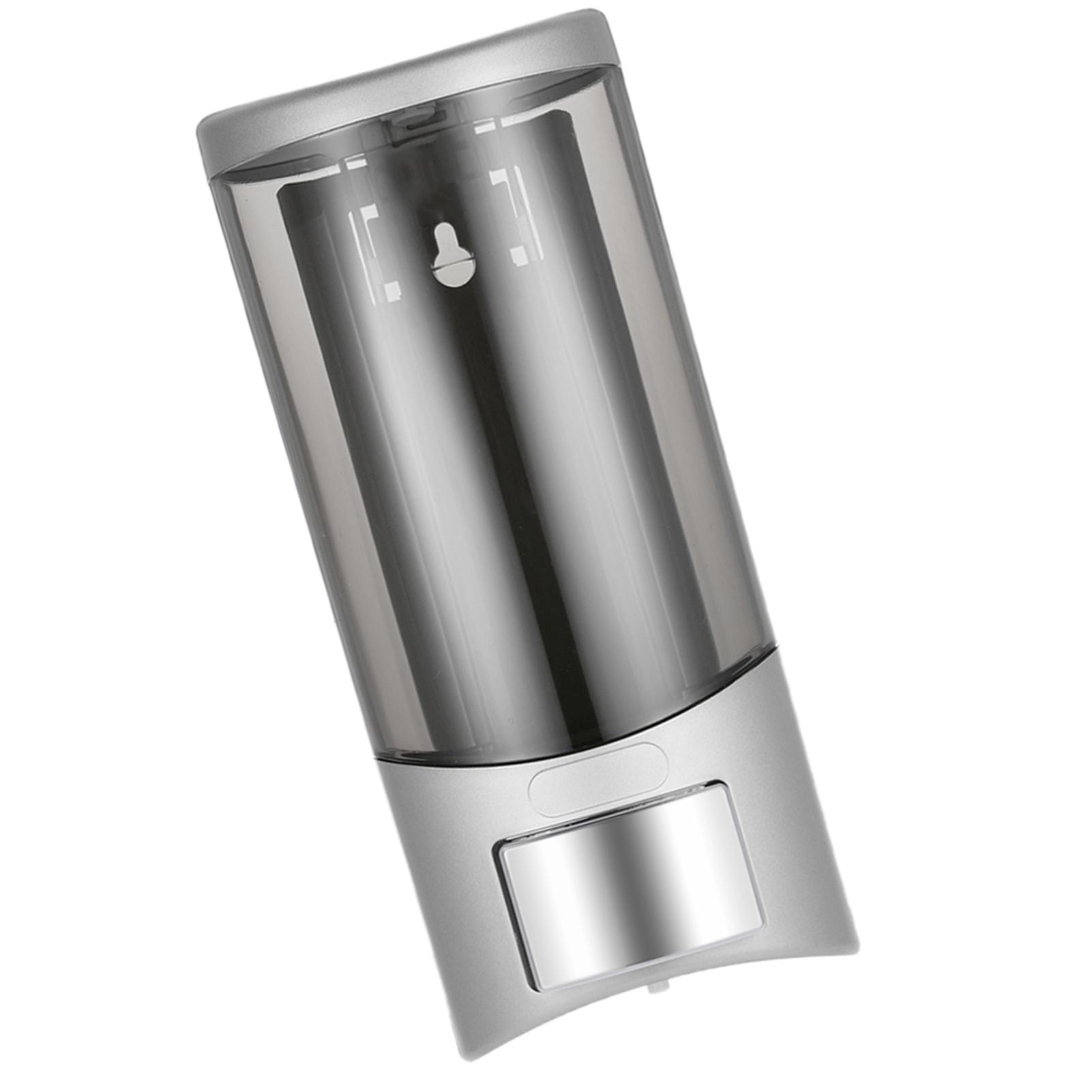 

Manual Soap Dispenser 500ml Wall Mounted Single Head Press Liquid Soap Dispenser for Hotel Home Bathroom серебряный