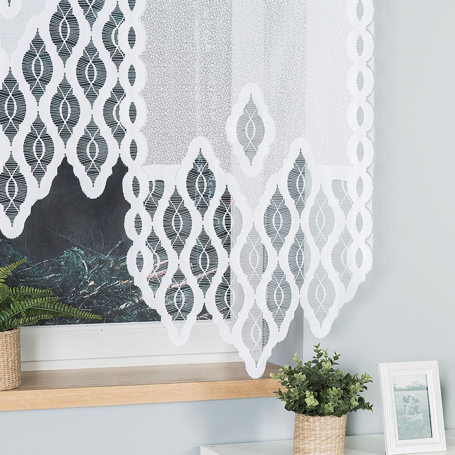 OTTO - Ready-made jacquard panel - 160x160 cm - white