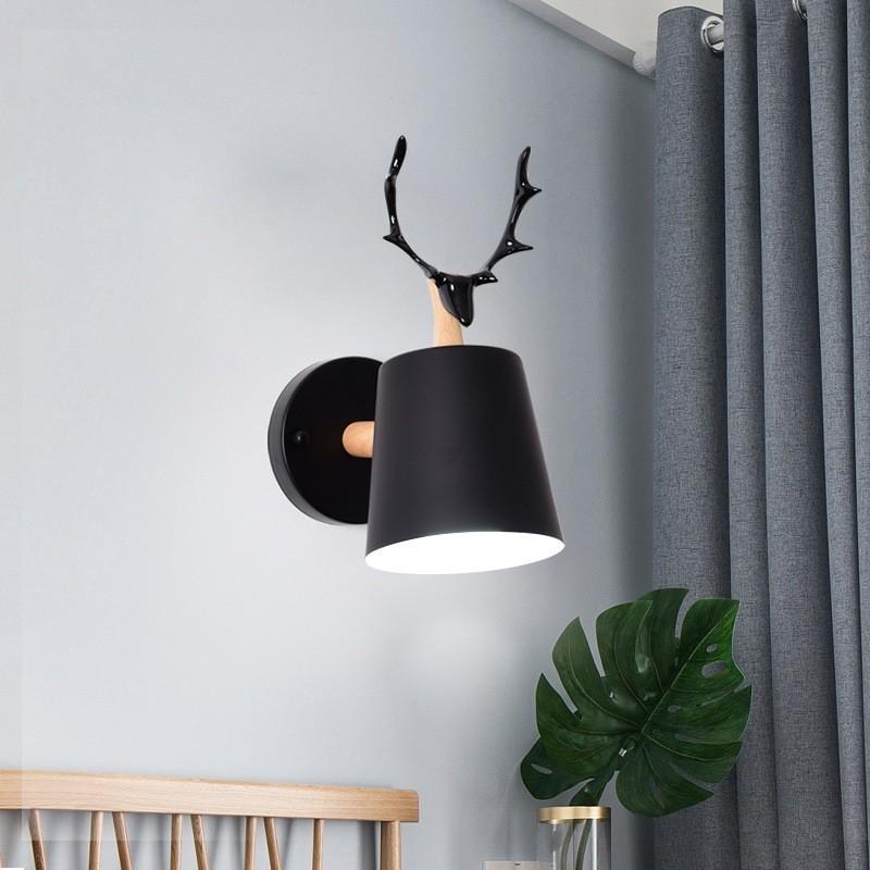 Modern Nordic Wall Lamp With Iron Shade For Home Hallway Balcony Lighting