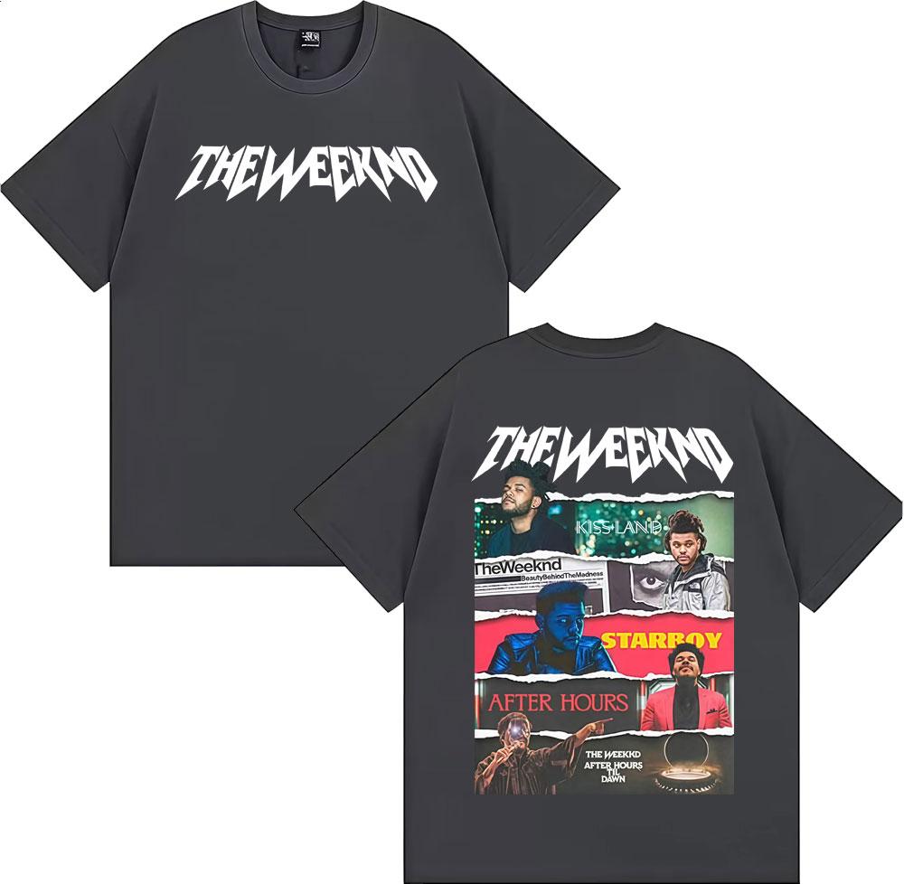 The Weeknd After Hours Til Dawn 2026 Tour Tshirts for Unisex Women Harajuku Hip Hop High Street T Shirt Summer Tops ONeck Tshirt