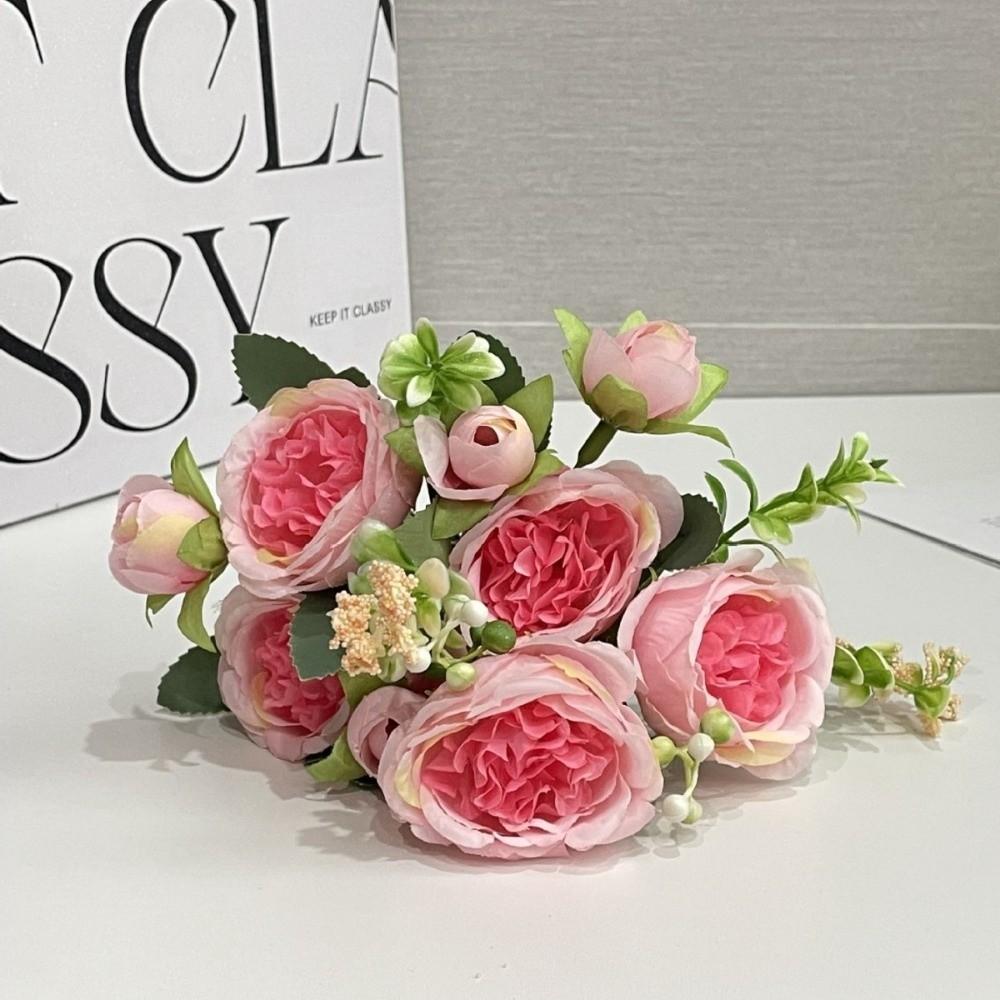 Realistic Touch Artificial Flowers Long Stem Fake Roses Home Wedding Bridal