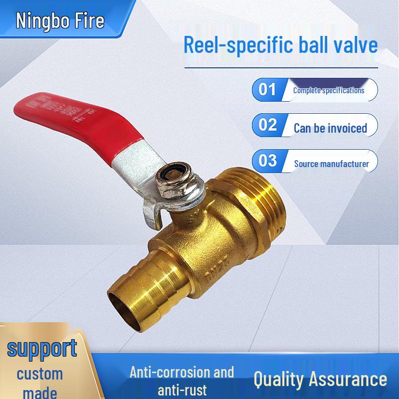 

Thickened Brass Ball Valve 4/2 Points Male/Female Pneumatic Water Pipe Switch DN15