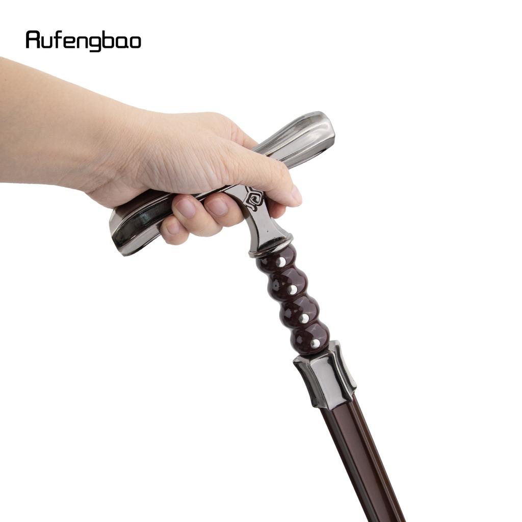 Silver Flower Walking Stick Decorative Vampire Cospaly Vintage Party Fashionable Walking Cane Halloween Crosier 93cm