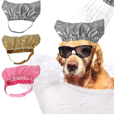 Huisdier Douchemuts Super Zacht Elastisch Band Waterdicht Ultra-Licht Makkelijk te Dragen Houd Oor Droog Non-woven Stof Huisdier Douchemuts Oor Beschermhoes