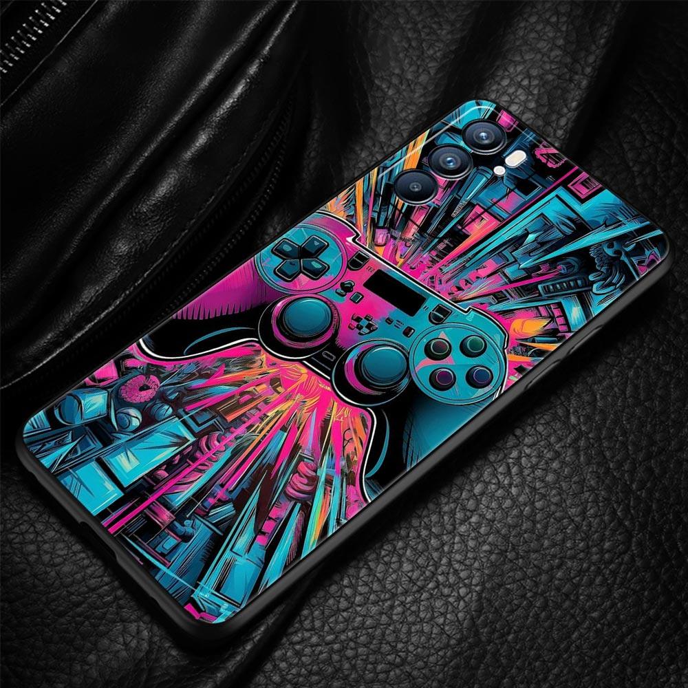 Technology Game Console Phone Case For Oppo Reno 13 12 11 10 7 F Find X5 X6 A98 A80 A79 A78 A57 A54 A31 A17 Pro Soft TPU Cover