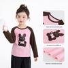 Xiaoyinman Girls' Combed Cotton Cartoon Long Sleeve T-Shirt