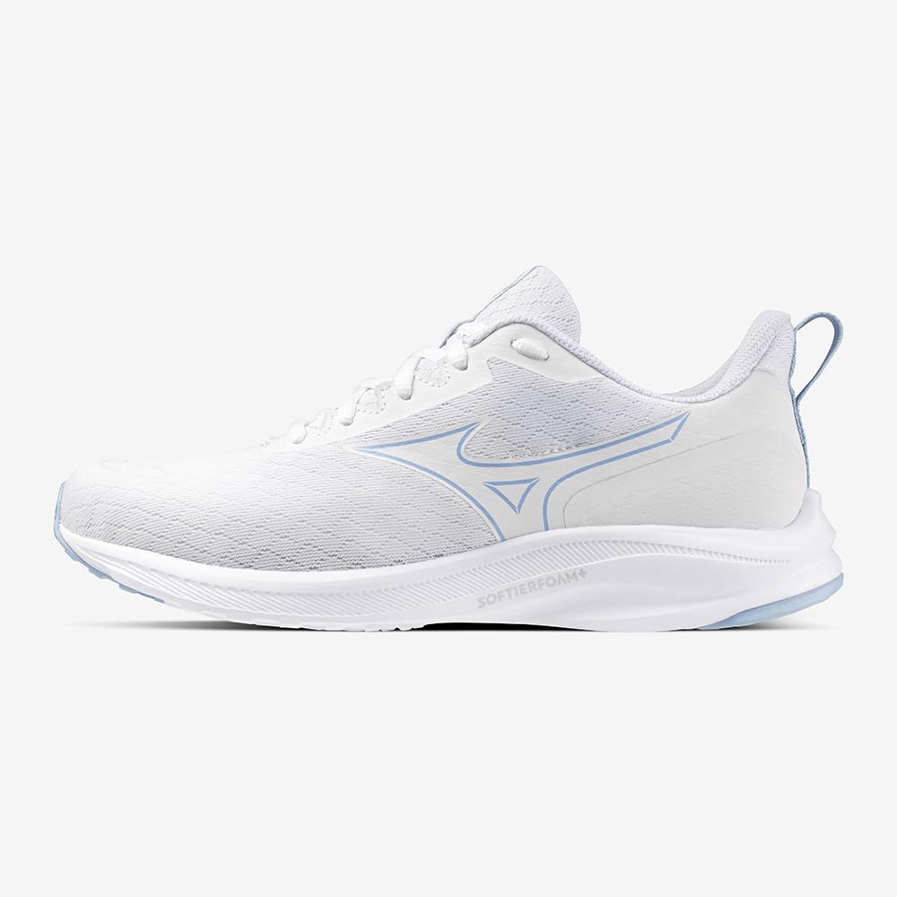 Mizuno Esperanza 2 Running White x Light 4E Shoes, Jogging, Training, Sports, Indoor, Commuting, School, Exercise, Blue, 22.5 cm,