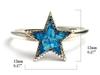 [World Accessories Carmelo] Star Turquoise Ring, Good Vibrations, Pentagram (15)