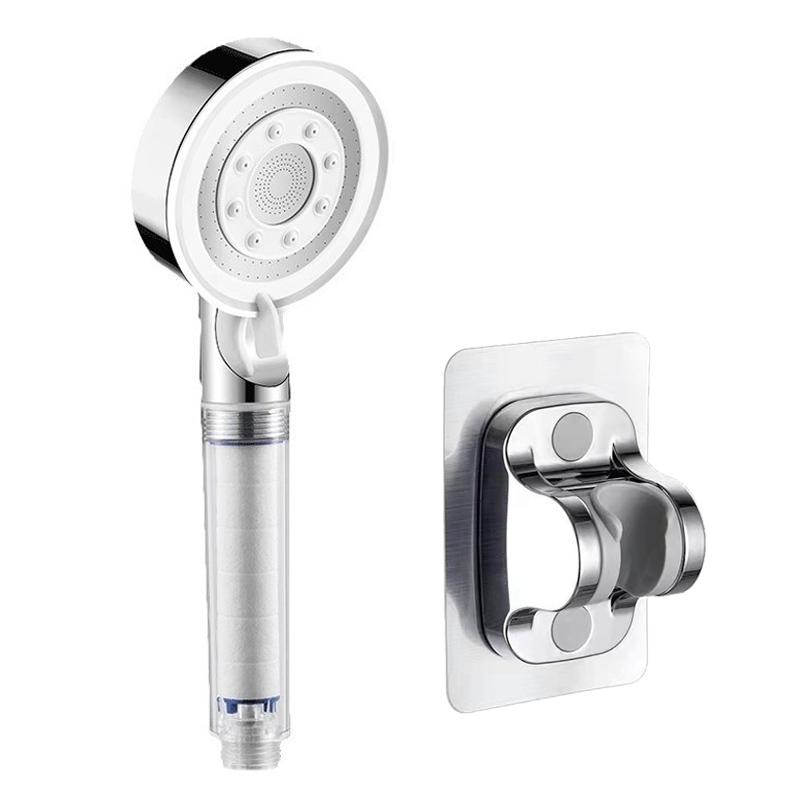 5-Mode Filter Shower Head Bathroom Home Boost Large Water Outlet Bathroom Accessories Set