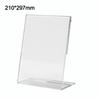 Transparent Acrylic Display Stand 10cmx15cm A6 Size Photo Frames Display Ad Frame Double Side Table Sign Holder Exhibit Display