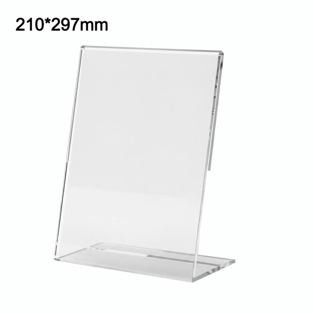 Transparent Acrylic Display Stand 10cmx15cm A6 Size Photo Frames Display Ad Frame Double Side Table Sign Holder Exhibit Display