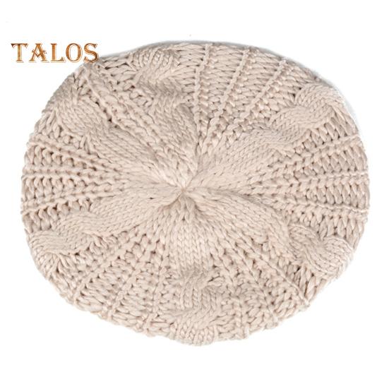 

Женская осенне-зимняя вязаная шапка-чепчик, однотонная эластичная витая текстура, сохраняющая тепло, берет, кепка для фотосъемки, для активного отдыха на природе, путешествий, велоспорта