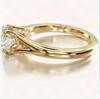New Fashion Sparkling Inlaid Zirconia Ring for Girls Exquisite Luxury Wedding Party Jewelry Accessories Gifts