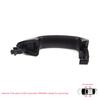 BDP1268 Äußerer Außentüröffnergriff für Ford B-Max Fiesta MK6 Transit Tourneo Courier B460 EcoSport MK2 AV11R22404DA