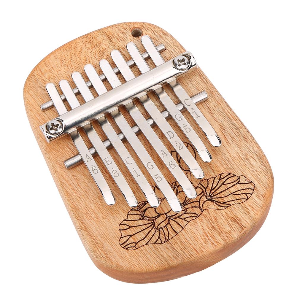 

GECKO K‑8CA Калимба Фортепиано для большого пальца Перкуссионный инструмент Камфорное дерево 8-клавишный Мини Подвесной