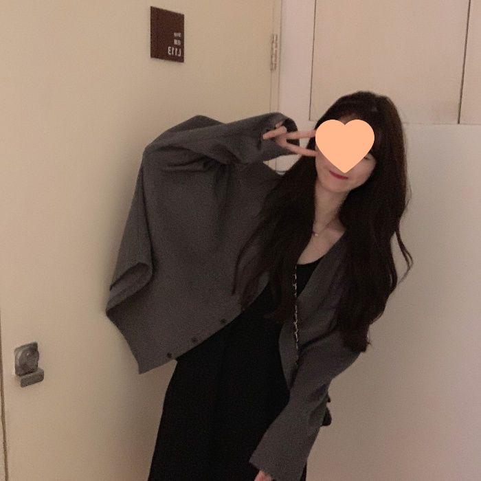 Women's Solid Color Short Jacket - Spring/Summer Casual Loose Slimming Cardigan