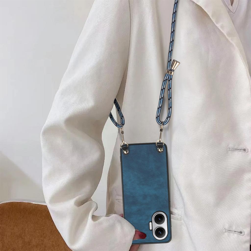 For Xiaomi Redmi Turbo 4 Pro 5G Retro Leather Phone Back Cover with Adjustable Strap