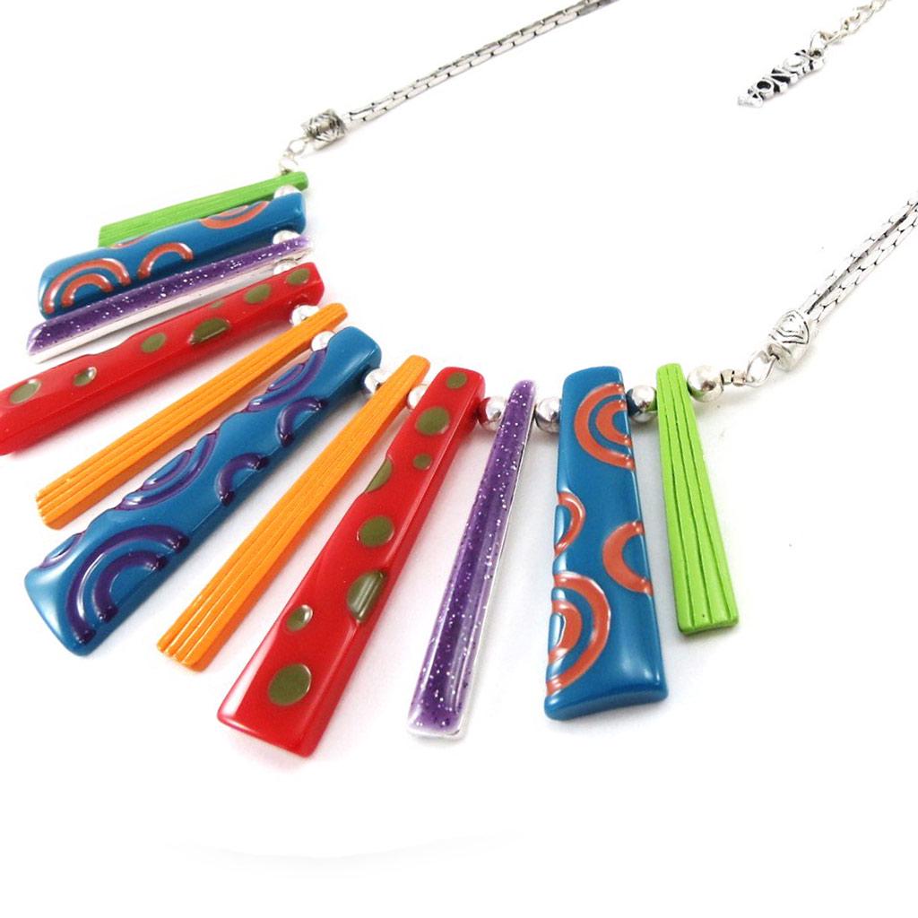 NOA [J2177] - Tutti Frutti 'Coloring' Designer Necklace