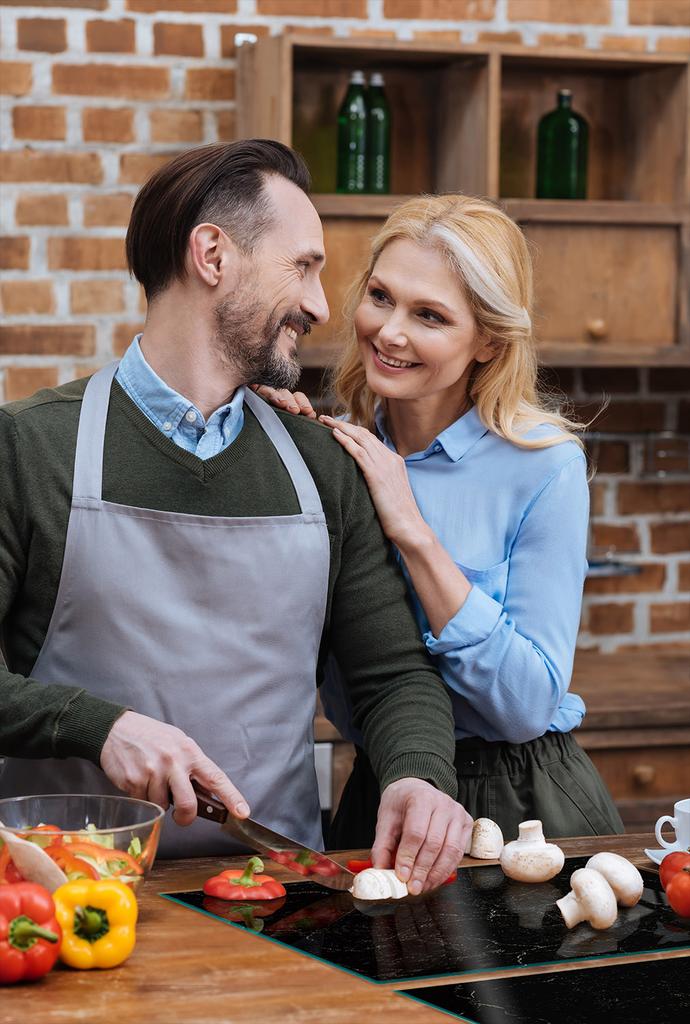 SZKLANA PŁYTA OCHRONNA NA KUCHENKĘ 85x52 MARMUR