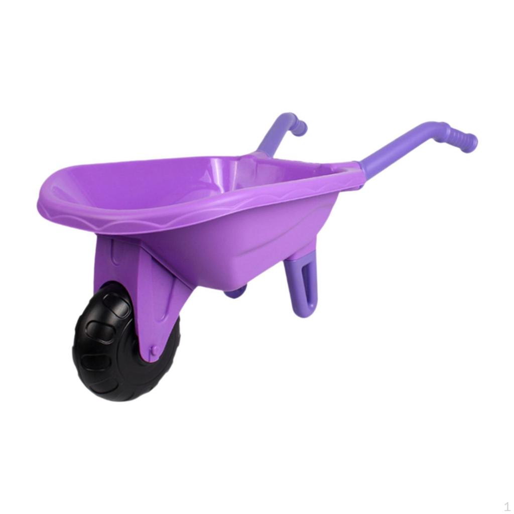 Beach Game Toy, Digging Sand Cart, with Single Wheel, Kids Gardening Wagon Sandpit for Girls