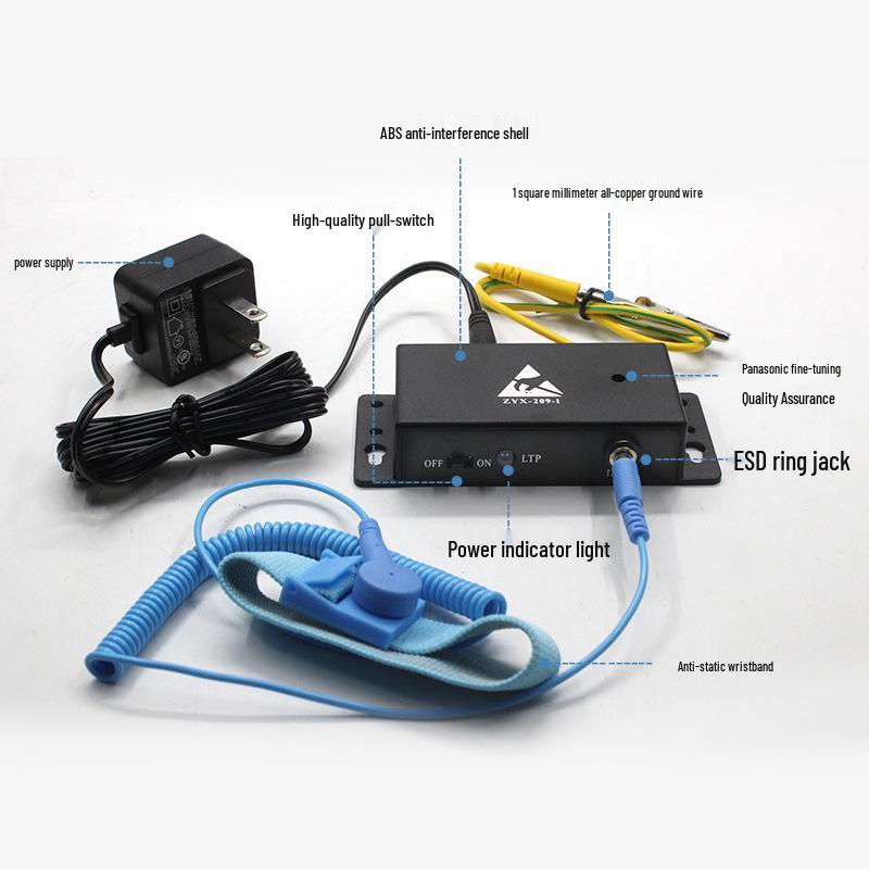 Antistatisches Armband mit Monitor und Alarm ZYX-209-I/1