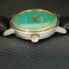 VINTAGE ENICAR STAR JEWELS HAND-WINDING 1140 SWISS MENS GREEN WATCH A702041-5 R208-a702041