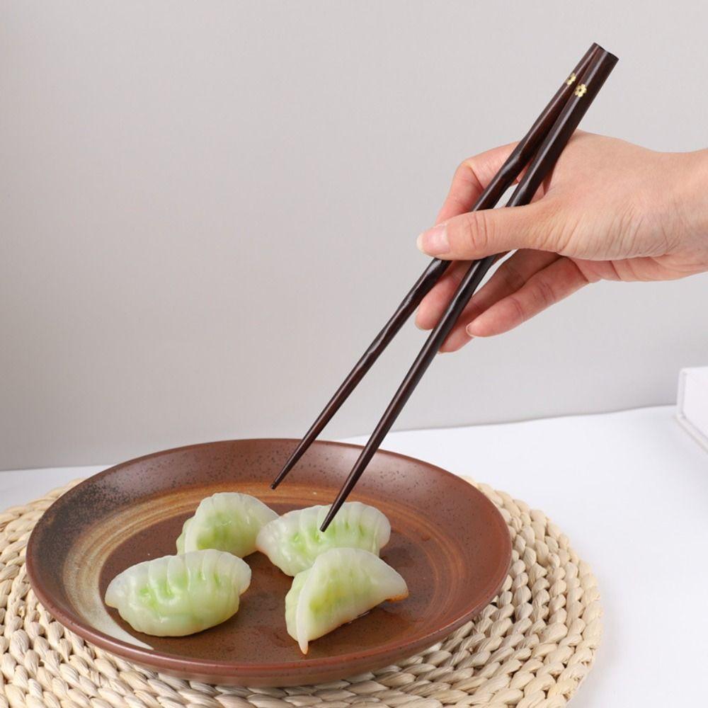 Sushi Noodles Wooden Rustic Elegant Reusable Flatware Chopsticks Tableware Kitchen Utensils
