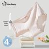 Urban Beauty Women's Pure Cotton & Silk 4-Pack Briefs