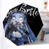 Corpse Bride Umbrella: Automatic Opening and Closing, Portable 3 Fold Design with 8 Bone Iron Frame Perfect Gift for Fans, Travelers, Everyd
