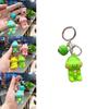 Adorable Silicone Keychain With Cute Dinosaur Cartoon Design For Bags And Keys