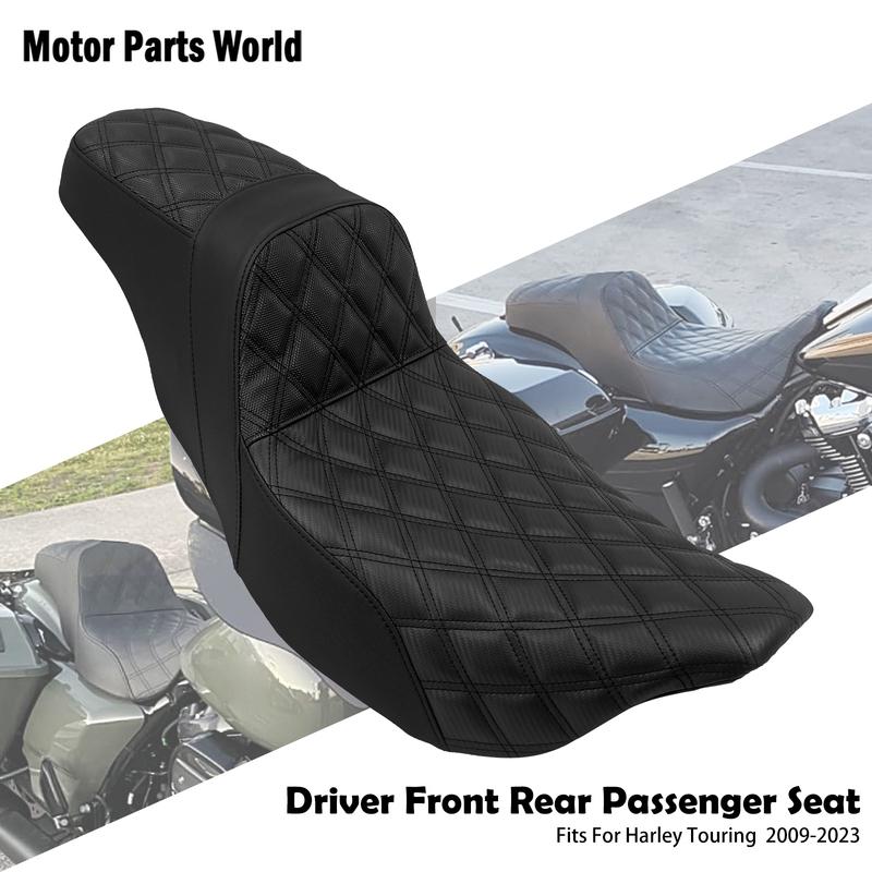 Driver Front Rear Passenger Seat Motorcycle Two-Up Seat For Harley Touring FLTRXS Electra Glide FLHX CVO Road Glide 2009-2023