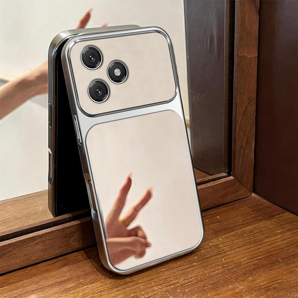 Case for HONOR X8d Trending Big Window Cover Mirror Phone Casing