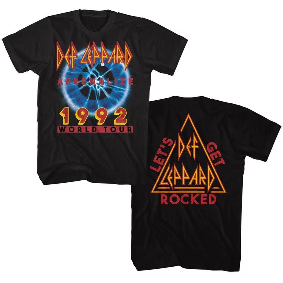2026 Def Leppard Baumwoll Band Shirt Unisex Sommer Kurzarm Modemarke T-Shirt Luxus Lässig Vintage T-Shirt