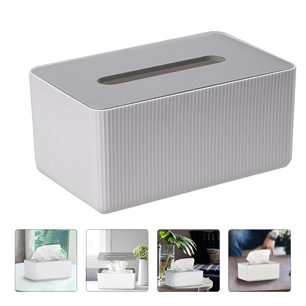 Creative Drawable Lid Tissue Box Lightweight Home Napkin Container Tissue Case For Storage Ganizer Pp Material Black Bins Holder