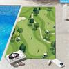 Funny Golf Landscape 2D Flat Printed Microfiber Beach Towel 1Pc Sandproof Waterproof Holiday Travel Sunbath Sea Towel