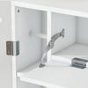 Möbel WC über Toilette mit 2 Schränken, Schublade, Papierhalter und verstellbaren Regalen (nur mit Badezimmerschrank)