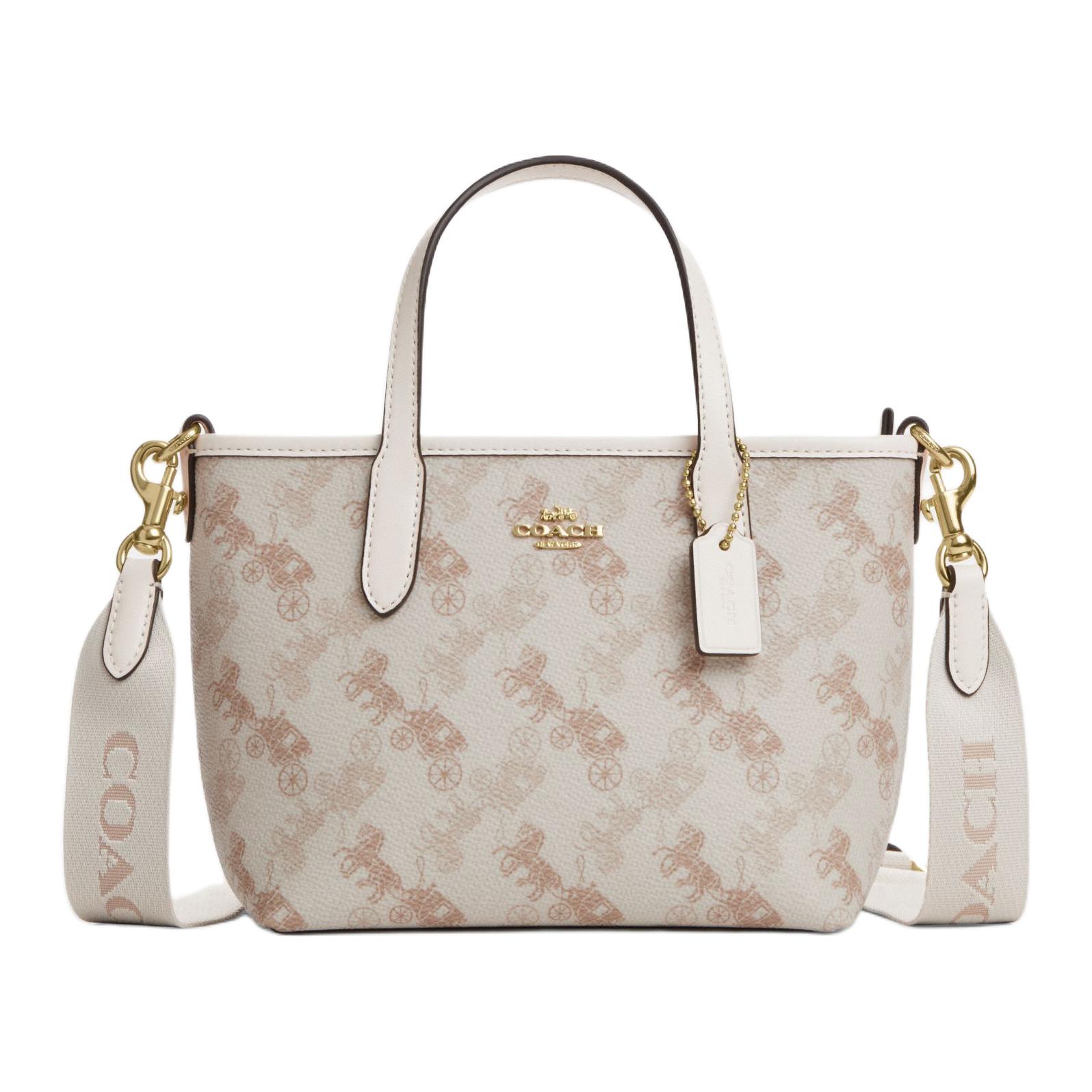 

Coach City 15 Carriage Pattern Printed Tote Bag Women Tote Bags Off-White CCO38-IMCAH Basic Set (Bag+Dust Bag)