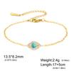 Lucky Blue Zircon Evil Eye Charm Bracelets Women's Stainless Steel Bracelet Amulet Jewelry Valentine Gifts