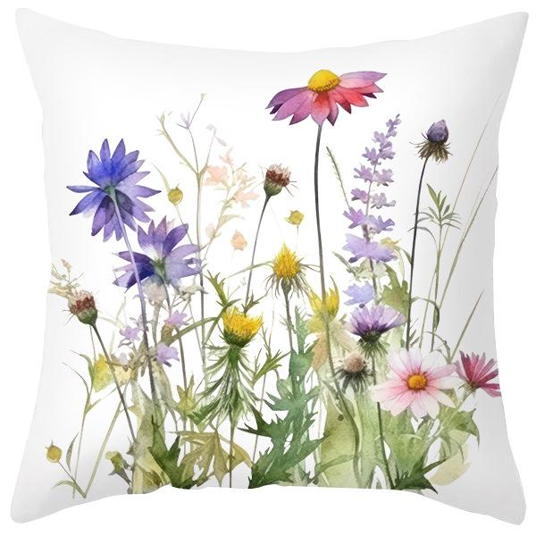 

Весна Новый Цветочный Принт Персиковый Кожаный Бархатный Наволочка Растения Цветы Свежий Набор Подушек Декоративная Подушка 45 * 45Cm (excluding pillow core)