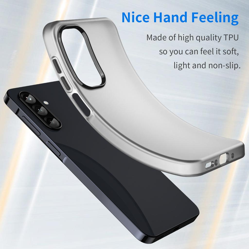 For Samsung Galaxy A26 5G Case TPU+PC Phone Back Cover Matte Translucent Design