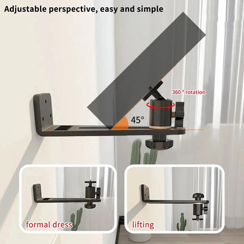 Przenośny Uchwyt do Projektora 360° Obrotowy Uchwyt Ścienny Stojak na Beamer Uniwersalny Śruba 1/4 dla Xgimi Jmgo Dangbei Stojak Projektora