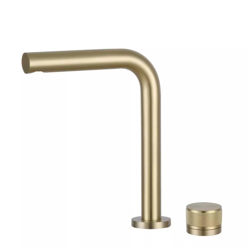 Separate Bathroom Faucet Sink Faucet Deck Mount Basin Faucet Mixer Tap Single Handle Rotary Control Cold And Hot Basin Faucet