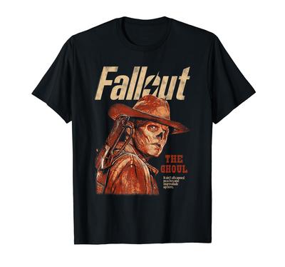 Fallout The Ghoul Silhouette Portrait TV Show T-Shirt