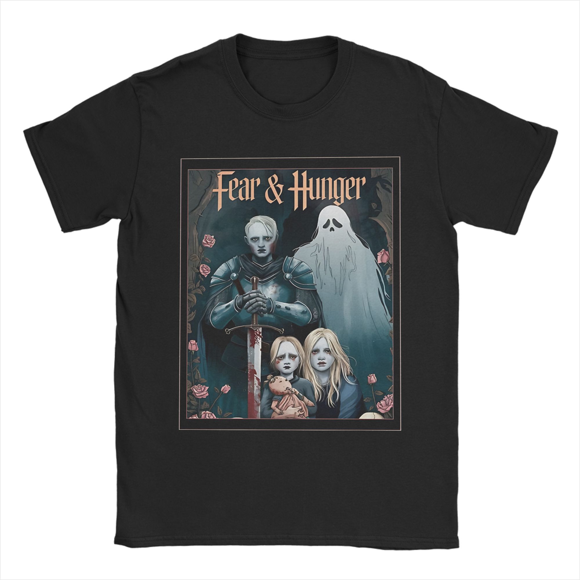 

Funny The Fear and Hunger Tshirt Men Round Neck Short Sleeve Top Tee Cotton Summer Top Tee - Men s Summer Cotton Graphic Tee 5XL