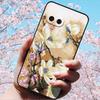 For Google Pixel 9a 3D Relief Flower Emboss Soft Silicone Case Cartoon Painted Back Cover for Google Pixel 9a 9 A 3D Relief Case