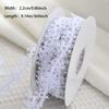 Runtowo Silver Gold Glitter Snowflake Lace Sewing Ribbon 2025 Merry Christmas Home Decoration New Year 2026 Santa Claus Gifts
