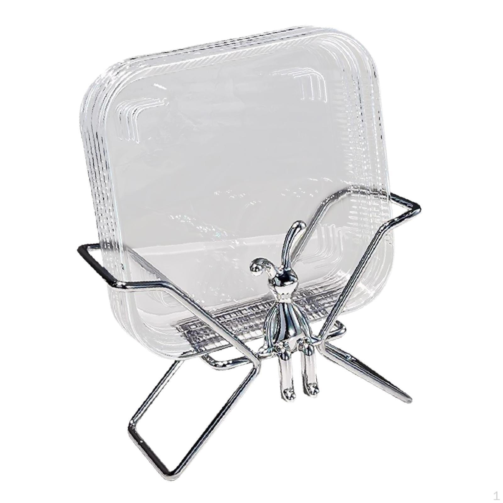 

4 шт. костяное блюдо, сервировочный поднос, десертная многофункциональная тарелка с фруктами, стол для мусора для магазина Transparent Silver