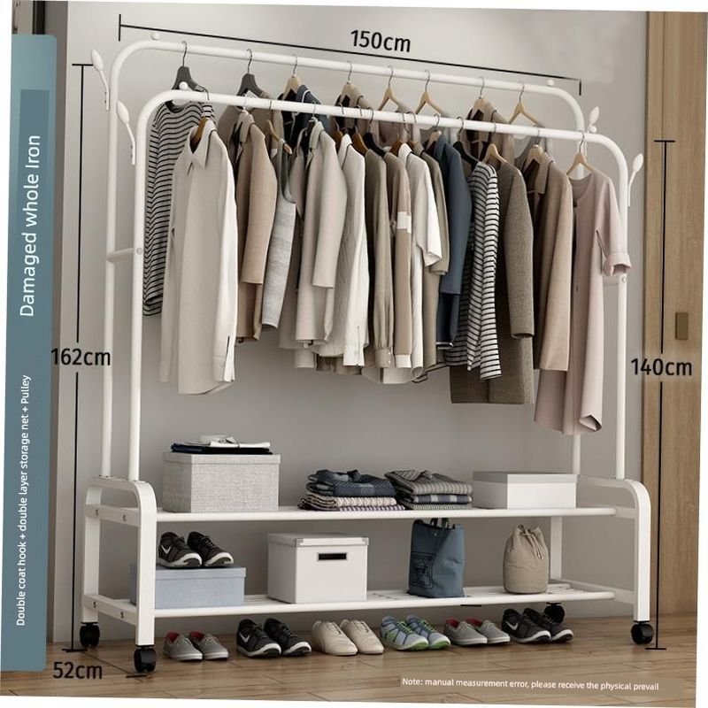 Hanging Clothes Rack One-pole Hanger Bedroom Simple Drying