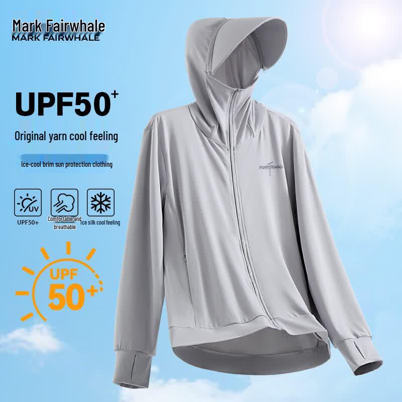 Mark Fairwhale Men s Detachable Hood Ice Silk Sun Protection Jacket 2XL